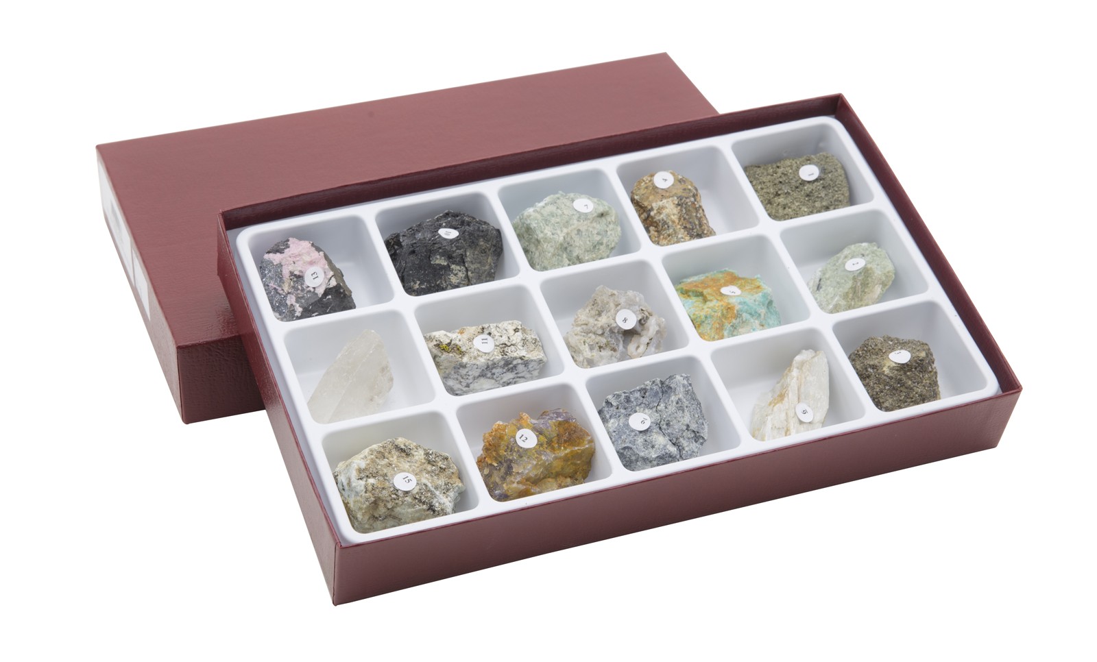 HS2310 Colección de 15 minerales-gemas