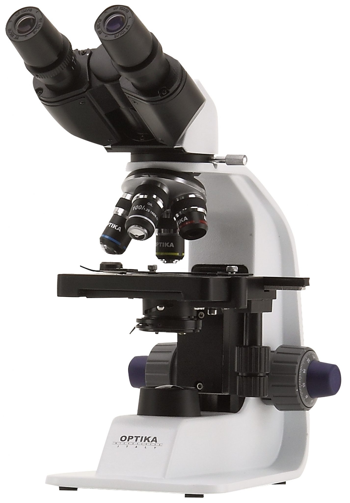 B-159 Microscopio binocular, 1000x, doble capa, enchufe múltiple