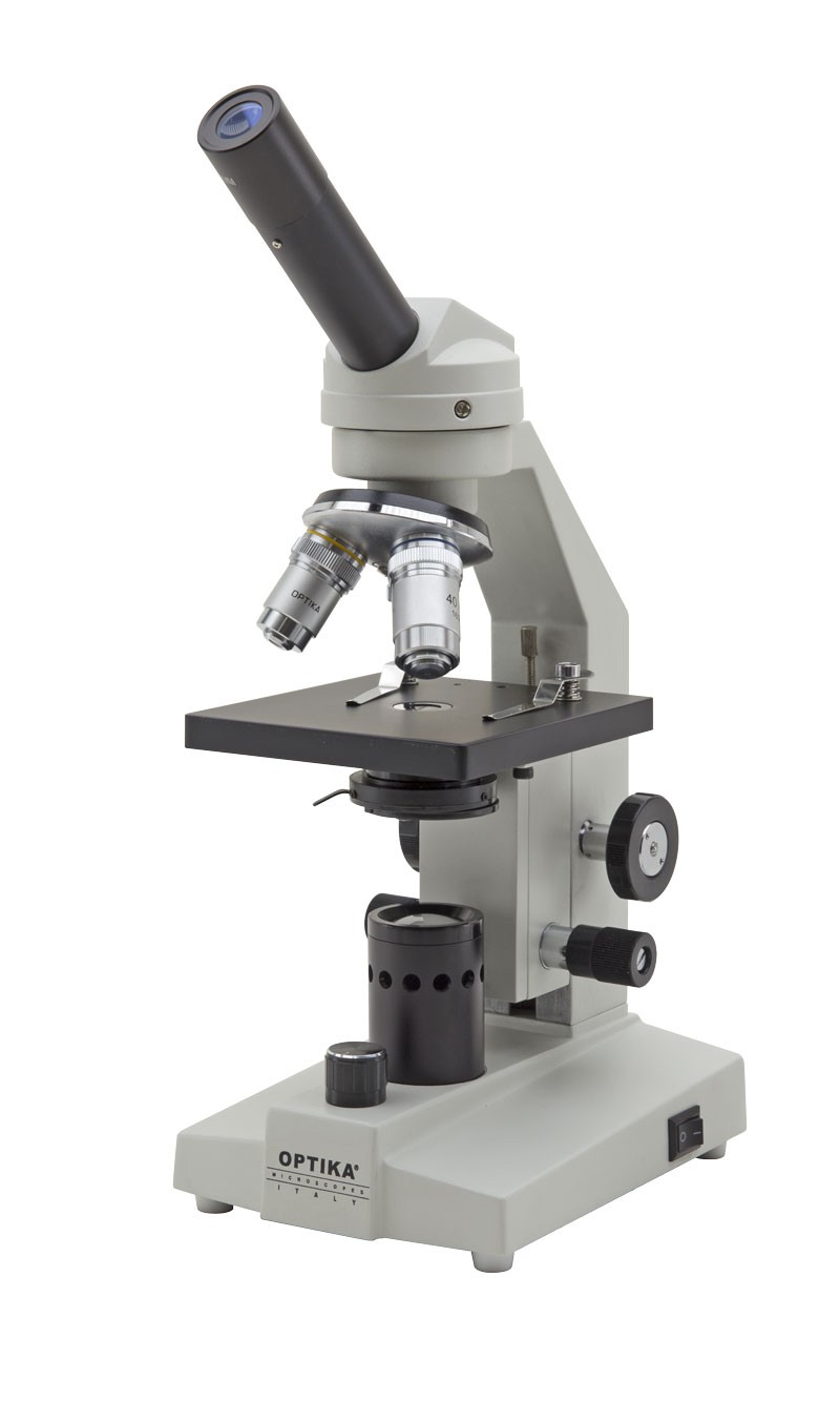 M-100FLed Monocular microscopio, 400x, bateria recargable, EU plug