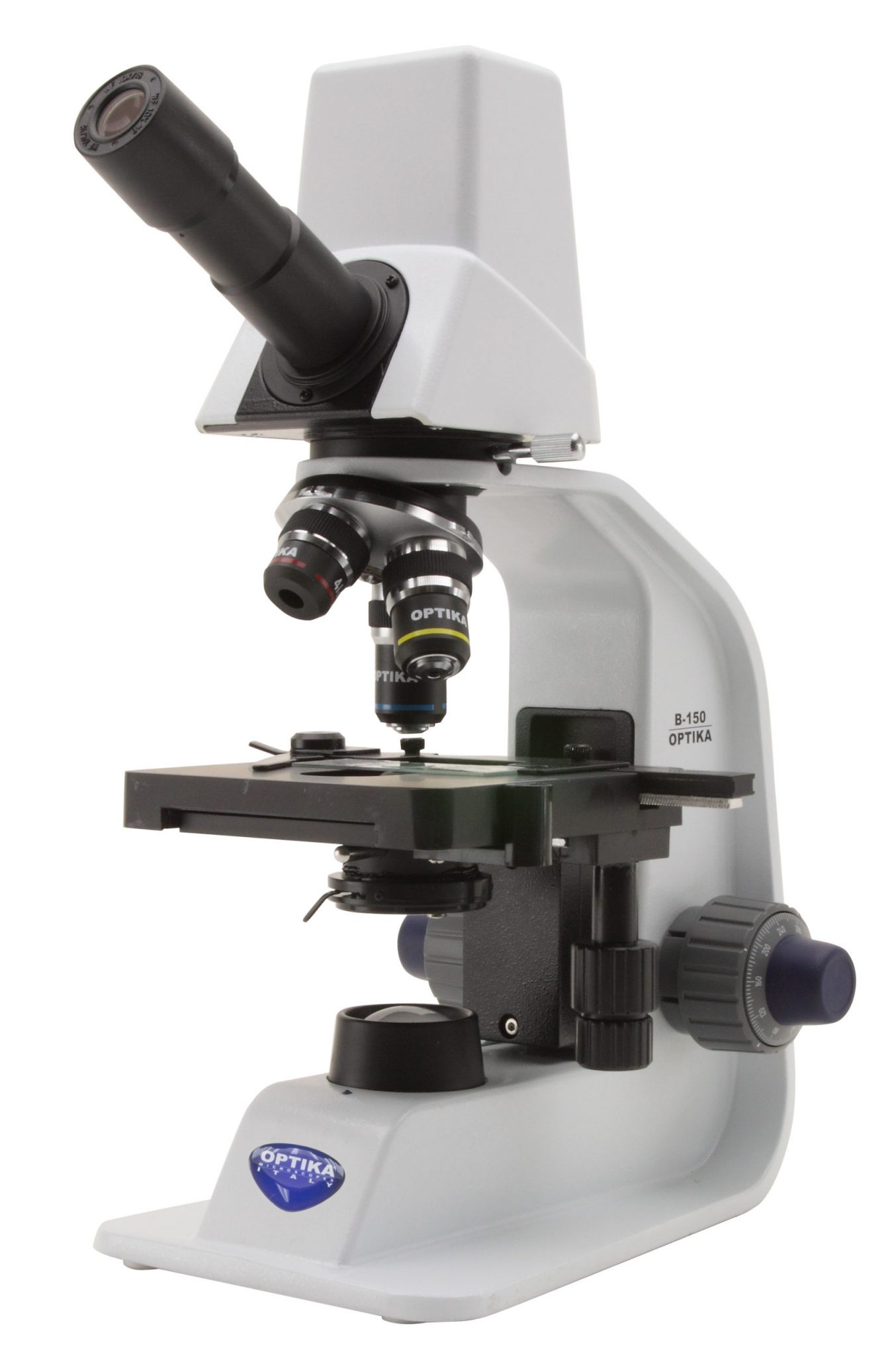 B-150D-MRPL Microscopio digital monocular, 400x, cámara integrada de 1.3 MP, batería de ion litio recargable, objetivos N-PLAN, enchufe múltiple