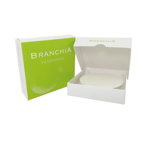 Papel de filtro cuantitativo endurecido BRANCHIA, velocidad lenta