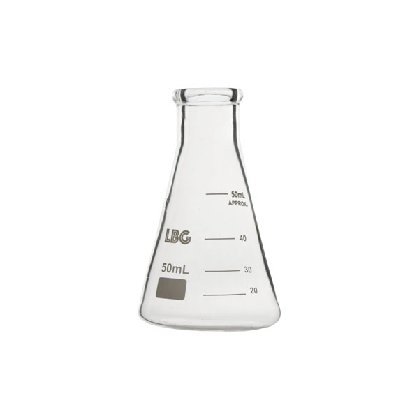 Matraz Erlenmeyer cuello estrecho, LBG